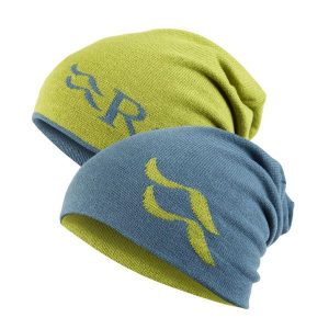 Czapka dzianinowa Rab Wearya Beanie dwustronna. Niebieskie czapki RAB, bez wzorów, z dzianiny, sportowe. Za 94,99 zł.