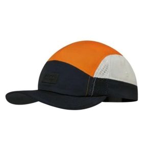 Czapka z daszkiem dla dorosłych Buff 5 Panel Go Cap. Niebieskie czapki Buff, bez wzorów, z elastanu, sportowe. Za 148,30 zł.