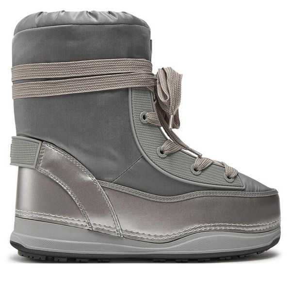 Śniegowce Bogner. Szare buty zimowe Bogner, bez obcasa, bez zapięcia. Za 839,99 zł.