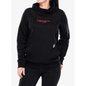Bluza z kapturem damska Carhartt Force Lightweight Sweatshirt. Czarne bluzy CARHARTT, xs, bez wzorów, z kapturem. Za 277,99 zł.