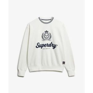 Bluza damska Superdry Country Club. Białe bluzy Superdry, bez wzorów, bez kaptura. Za 325,60 zł.
