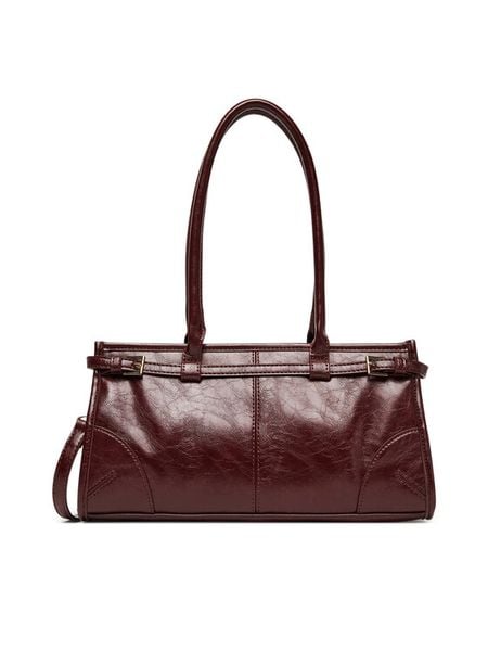 JENNY Torebka C-JNY-M-001-08 Bordowy. Czerwone torebki klasyczne Jenny, bez wzorów, z materiału, bez dodatków. Za 129,99 zł.