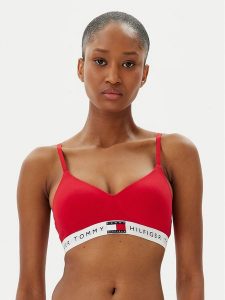 Tommy Hilfiger Biustonosz braletka UW0UW05715 Czerwony. Czerwone biustonosze TOMMY HILFIGER, bez wzorów, z bawełny. Za 119,99 zł.