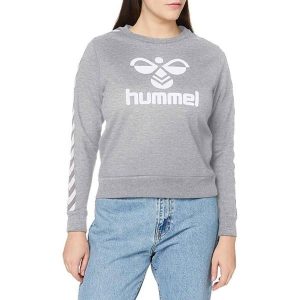 Bluza sportowa damska Hummel Classic Taped. Czarne bluzy Hummel, xs, bez wzorów, z bawełny, bez kaptura. Za 50,00 zł.