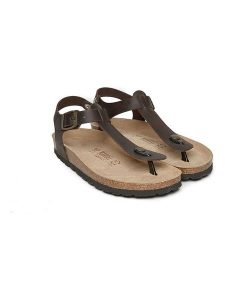 Mandel Skórzane sandały w kolorze brązowym rozmiar: 39. Brązowe sandały Mandel, bez wzorów, z otwartym noskiem, bez obcasa, bez zapięcia. Za 121,99 zł.