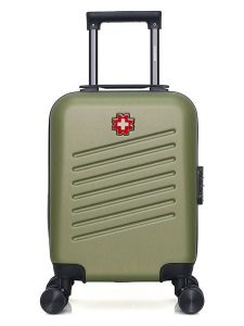 SWISS KOPPER Walizka "Zurich" w kolorze khaki - 32 x 42 x 20 cm rozmiar: onesize. Brązowe walizki SWISS KOPPER, bez wzorów, z materiału. Za 108,99 zł.
