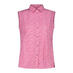 Koszula damska turystyczne CMP 34S6176. Czerwone koszule CMP, s, bez wzorów, bez kołnierzyka, bez ramiączek. Za 257,00 zł.