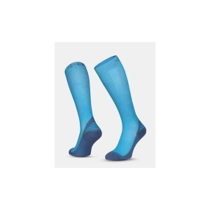 Unisex podkolanówki do biegania Kilpi COMPRESS-U. Niebieskie skarpetki Kilpi, bez wzorów. Za 127,71 zł.