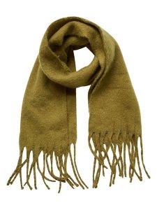 MOSS COPENHAGEN Szal "Allona" w kolorze oliwkowym - 230 x 50 cm rozmiar: onesize. Zielone szaliki Moss Copenhagen, bez wzorów, z materiału. Za 118,56 zł.