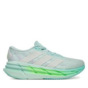Buty do biegania adidas. Niebieskie buty sportowe ADIDAS, bez wzorów, bez zapięcia, do biegania. Za 459,99 zł.