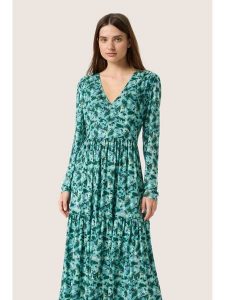 Soaked in Luxury Sukienka "Soaked in Luxury" w kolorze turkusowym rozmiar: XXL. Niebieskie sukienki Soaked in Luxury, na co dzień, xxl, bez wzorów, bez kołnierzyka, bez ramiączek, midi, proste. Za 173,99 zł.