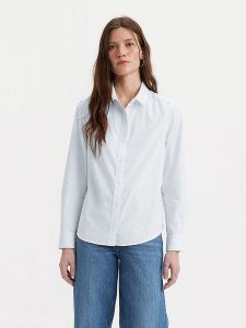 Levi's Koszula w kolorze białym rozmiar: XS. Białe koszule Levi's®, s, bez wzorów, z bawełny, bez kołnierzyka, bez ramiączek. Za 122,67 zł.