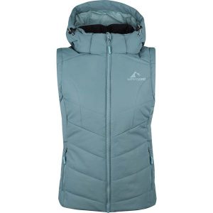 Westfjord Kamizelka funkcyjna "Krafla XT" w kolorze miętowym rozmiar: L. Niebieskie kamizelki Westfjord, l, bez wzorów, bez kołnierzyka, bez ramiączek, bez kaptura. Za 83,03 zł.