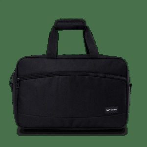 WINGS Podręczna Torba PODRÓŻNA kabinowa BLACK. Czarne torby podróżne i sportowe WINGS, bez wzorów, z materiału, na ramię. Za 59,90 zł.