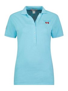 Canadian Peak Koszulka polo "Kellyeak" w kolorze błękitnym rozmiar: S. Niebieskie bluzki Canadian Peak, s, bez wzorów, z bawełny, bez kołnierzyka, bez ramiączek. Za 92,21 zł.