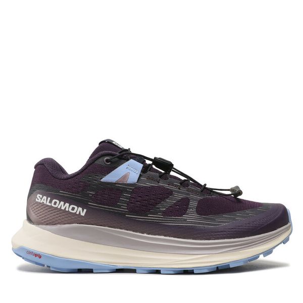 Buty do biegania Salomon. Fioletowe buty sportowe Salomon, bez wzorów, bez zapięcia, do biegania. Za 499,99 zł.