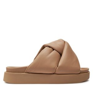 Klapki Inuikii. Brązowe klapki Inuikii, bez wzorów, bez obcasa. Za 469,99 zł.