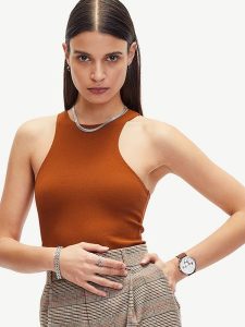 Liebeskind Chronograf w kolorze jasnobrązowo-srebrno-białym rozmiar: onesize. Brązowe, analogowe zegarki Liebeskind. Za 431,78 zł.