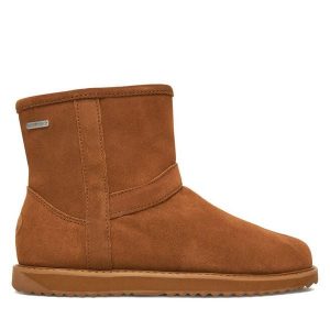 Śniegowce EMU Australia. Brązowe buty zimowe EMU Australia, bez obcasa, bez zapięcia. Za 789,99 zł.