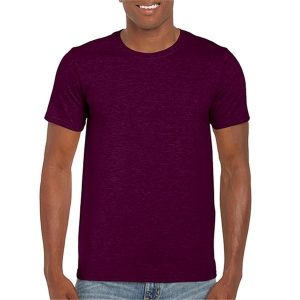 Koszulka Softstyle Dla Dorosłych Unisex. Brązowe bluzki GILDAN, l, bez wzorów, sportowe, bez kołnierzyka, bez ramiączek. Za 29,99 zł.