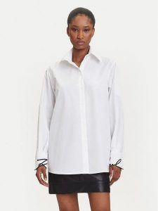 KARL LAGERFELD Koszula A3W11023 Biały Regular Fit. Białe koszule KARL LAGERFELD, bez wzorów, z bawełny, bez kołnierzyka, bez ramiączek. Za 466,99 zł.