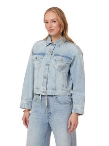 Scotch & Soda Kurtka dżinsowa w kolorze błękitnym rozmiar: S. Niebieskie kurtki Scotch & Soda, s, bez wzorów, z bawełny, bez kaptura. Za 260,99 zł.