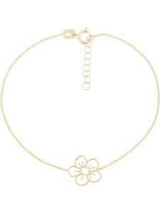 L instant d Or Złota bransoletka "Fleur dorée" z elementem ozdobnym rozmiar: onesize. Żółte bransoletki L instant d Or, złote. Za 390,92 zł.