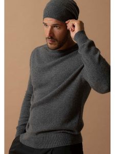 Perfect Cashmere Kaszmirowa czapka "Faith" w kolorze szarym rozmiar: onesize. Szare czapki Perfect Cashmere, bez wzorów, z kaszmiru. Za 121,99 zł.