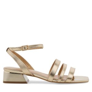 Sandały Sergio Bardi. Żółte sandały Sergio Bardi, bez wzorów, bez obcasa, na słupku, bez zapięcia. Za 279,99 zł.