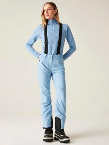 Dare 2b Spodnie narciarskie "Diminish" w kolorze błękitnym rozmiar: 46. Niebieskie spodnie dresowe Dare 2b, m, bez wzorów. Za 222,94 zł.