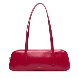Torebka Calvin Klein. Czerwone torebki klasyczne Calvin Klein, bez wzorów, bez dodatków. Za 489,99 zł.