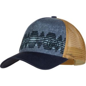 Czapka z daszkiem BUFF® TRUCKER CAP. Czerwone czapki Buff, bez wzorów, z materiału, sportowe. W wyprzedaży za 99,99 zł.