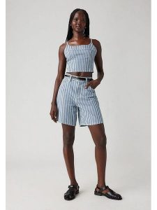 Levi's Szorty w kolorze błękitno-białym rozmiar: W28. Białe szorty Levi's®, bez wzorów, klasyczne. Za 143,56 zł.