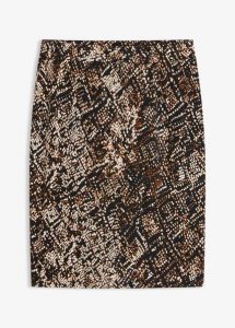 Spódnica z dżerseju. Czarne spódnice bonprix, bez wzorów, z dżerseju, eleganckie. Za 79,99 zł.