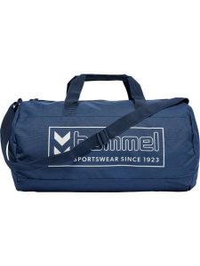 Torba sportowa Hummel Key. Niebieskie torby podróżne i sportowe Hummel, bez wzorów, z materiału, na ramię, duże. Za 191,00 zł.