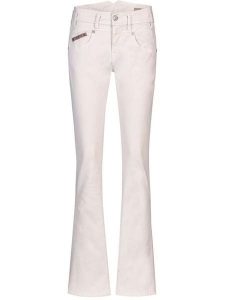 Herrlicher Dżinsy "Pearl" - Bootcut fit - w kolorze kremowym rozmiar: W27/L34. Brązowe jeansy Herrlicher, bez wzorów. Za 197,63 zł.