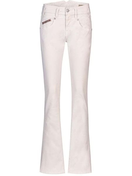 Herrlicher Dżinsy "Pearl" - Bootcut fit - w kolorze kremowym rozmiar: W30/L34. Brązowe jeansy Herrlicher, bez wzorów. Za 195,06 zł.