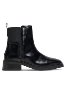Tommy Hilfiger Sztyblety Minimal Abrasivato FW0FW08764 Czarny. Czarne botki TOMMY HILFIGER, bez wzorów, ze skóry, bez obcasa, na płaskiej podeszwie, bez zapięcia. Za 589,99 zł.