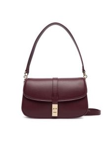 Tommy Hilfiger Torebka Th Heritage Conv Crossover AW0AW19321 Bordowy. Czerwone torebki klasyczne TOMMY HILFIGER, bez wzorów, ze skóry, bez dodatków. Za 649,99 zł.