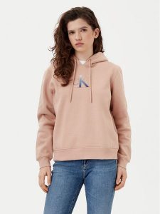 Calvin Klein Jeans Bluza Gradient J20J224721 Pomarańczowy Regular Fit. Brązowe bluzy Calvin Klein Jeans, xl, bez wzorów, z jeansu, bez kaptura. Za 259,99 zł.