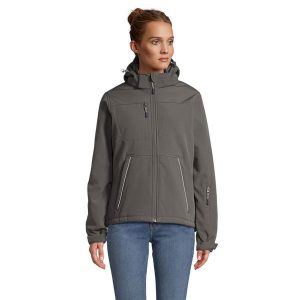 Kurtka Damska Rock Padded Soft Shell. Brązowe kurtki SOL'S, s, bez wzorów, bez kaptura. Za 482,99 zł.