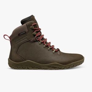 Buty barefoot damskie Vivobarefoot Tracker II Fg. Brązowe buty trekkingowe VIVOBAREFOOT, bez zapięcia. Za 719,99 zł.