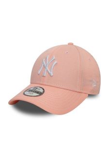 New Era Czapka z daszkiem Yth Stitch 9Forty 60565285 Różowy. Czerwone czapki New Era, bez wzorów, z bawełny. Za 69,99 zł.