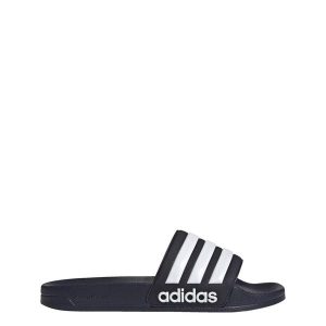 Klapki basenowe Adilette Shower Slides. Białe klapki ADIDAS, bez wzorów, z syntetyku, bez obcasa. Za 119,00 zł.