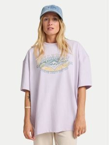 Billabong T-Shirt Quality Surf EBJZT00504 Fioletowy Loose Fit. Fioletowe t-shirty Billabong, s, bez wzorów, z bawełny, bez kołnierzyka, bez ramiączek. Za 159,99 zł.