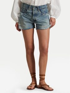 Polo Ralph Lauren Szorty jeansowe 211963529001 Niebieski Straight Fit. Niebieskie szorty Polo Ralph Lauren, bez wzorów, z bawełny. Za 309,99 zł.