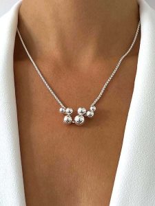 Eclat d'Argent Srebrny naszyjnik z elementem ozdobnym - dł. 40 cm rozmiar: onesize. Szare naszyjniki Eclat d'Argent, srebrne. Za 333,81 zł.