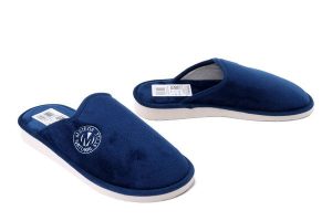 METEOR 108 Relax granatowy, kapcie damskie. Niebieskie kapcie Meteor, bez wzorów. Za 44,99 zł.