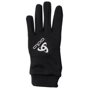 Rękawiczki zimowe multifunkcyjne dla dorosłych Odlo STRETCHFLEECE LINER E. Czarne rękawiczki ODLO, na zimę, bez wzorów. Za 139,99 zł.