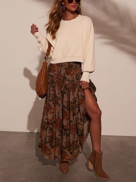 LA Angels Spódnica w kolorze jasnobrązowym rozmiar: L. Brązowe spódnice LA Angels, l, bez wzorów, maxi. Za 244,22 zł.